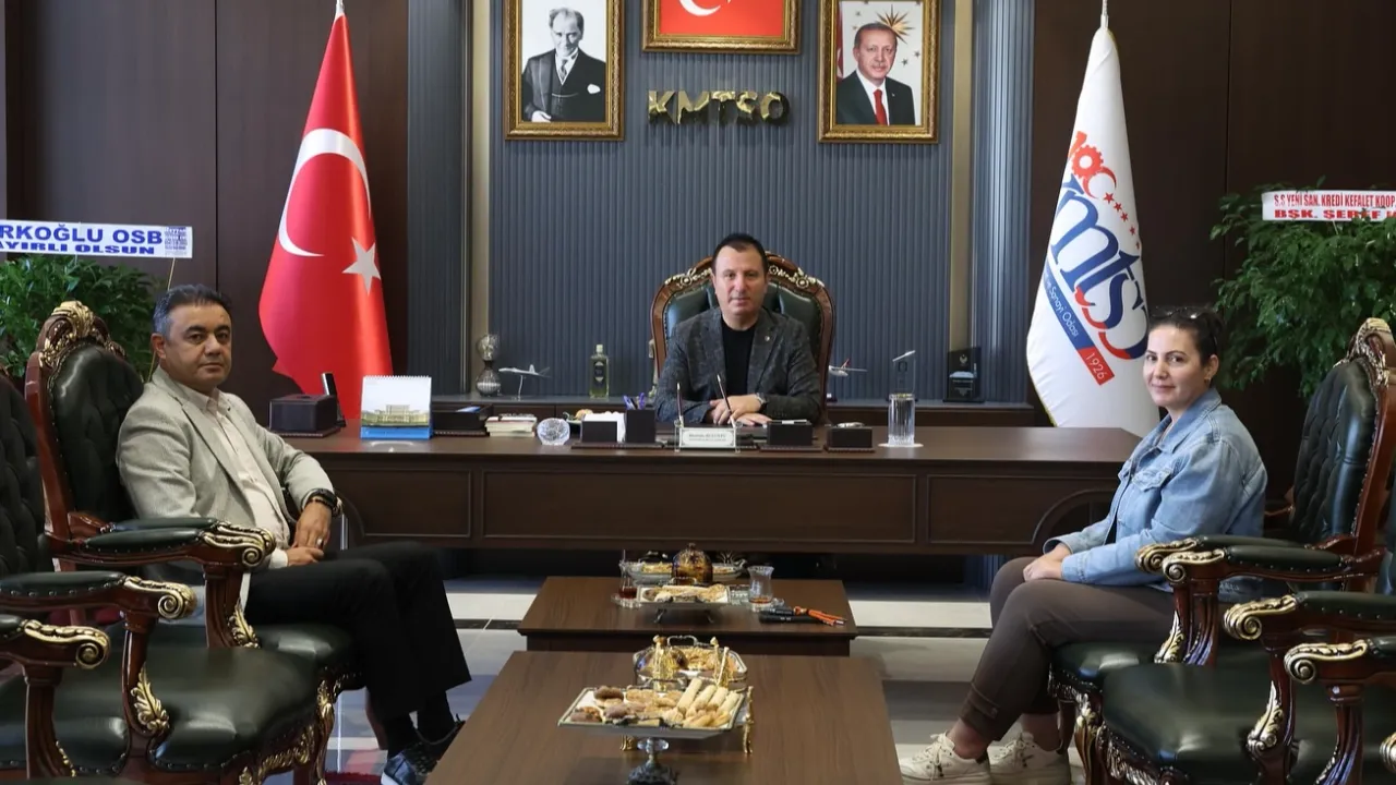 Başkan Çiçek'ten KMTSO Başkanı Buluntu'ya ziyaret