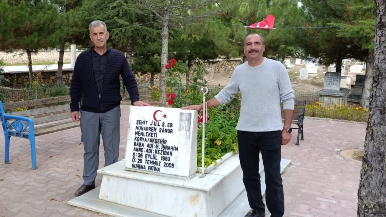 Konya Akşehir'de şehit mezarlıkları onarılıyor