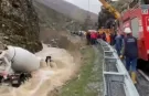 Bitlis Hizan'da beton mikseri kazası