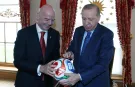 Cumhurbaşkanı Erdoğan, FIFA Başkanı'nı Dolmabahçe'de kabul etti