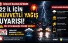 24-25 Temmuz'da Kuvvetli Yağış Uyarısı: Dikkatli Olun