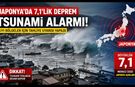 Japonya'da 7,1'lik Deprem Sonrası Tsunami Alarmı