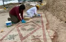 Pompeiopolis'te yeni keşif: 105 metrekarelik mozaik ve Eros başı bulundu