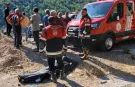 Virajı alamayan motosiklet sürücüsü uçuruma yuvarlandı: 1 ölü