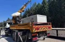 Yangından etkilenen vatandaşlar için AFAD konteynerleri Kaş'a ulaştı