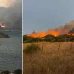Fethiye'de orman yangını yerleşim yerlerine ulaştı: Huzurevi tahliye edildi