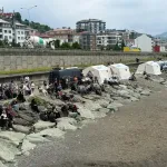 Rize Çayeli'nde denizde kaybolan 10 yaşındaki çocuk için arama çalışmaları sürüyor