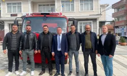 Edirne Yenikarpuzlu'da itfaiyeye yeni hibe araç