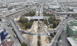 Konya Marangozlar Köprülü Kavşağı'nda çalışmalara devam