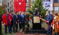 Ankara Keçiören'de Kaysın Kuliyev'in yeni büstü törenle açıldı