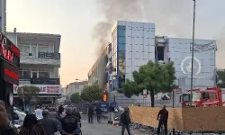 Düzce'de belediye binası yıkımında yangın paniği!