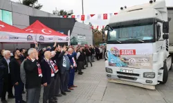 Gebze'den 10 tır Sudan'a uğurlandı