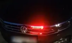 Mudanya'da çakar lambalı araca trafikten men!