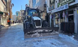 Ağrı'da karla mücadele sürüyor