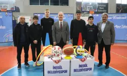 Bursa İnegöl'de 80 okula 700 bin TL'lik spor malzemesi desteği