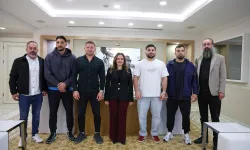 Antalya'da güreş sezonu öncesi moral ziyareti