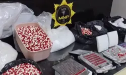 Mersin'de tonlarca sentetik ecza hammaddesi ele geçirildi