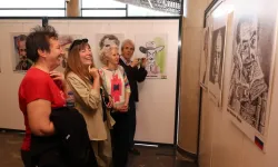 35 ülkeden 137 karikatürist Orhan Kemal'i çizdi