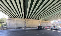 İstanbul'da D-100 Cevizli Kavşağı Üst Geçidi güçlendirildi
