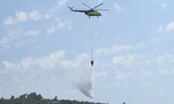 Urla Balıklova'da orman yangını kontrol altında