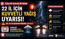 24-25 Temmuz'da Kuvvetli Yağış Uyarısı: Dikkatli Olun