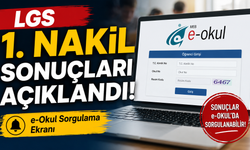 LGS 1. Nakil Sonuçları Açıklandı! e-Okul Sorgulama Ekranı