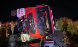 Orman yangını desteğinden dönen arazöz kaza yaptı: 5 yaralı