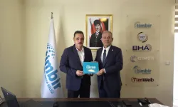 TİMBİR Genel Başkanı Basa'ya Türkiye Gazeteciler Federasyonu Genel Başkanı Karaca'dan ziyaret