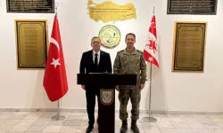 Vali Ziya Polat'tan Tuğgeneral Kadir Çelik'e hayırlı olsun ziyareti