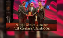 19 Eylül Gaziler Günü'nde Adil Koçalan'a anlamlı ödül