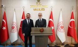 Eski Bakan Taner Yıldız, Zonguldak Valisi Hacıbektaşoğlu'nu ziyaret etti