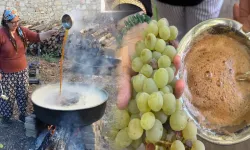 İbradı'da bağ bozumu başladı: Üzümler geleneksel yöntemlerle pekmeze dönüşüyor
