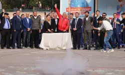 Keçiören'de model roketler gökyüzüyle buluştu
