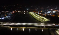 Ordu Büyükşehirden Melet Köprüsüne modern aydınlatmalar