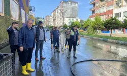 Pazar'da sel sonrası temizlik seferberliği