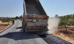 Şanlıurfa Karaköprü kırsalında 7 Km'lik yol Büyükşehir'le yenilendi