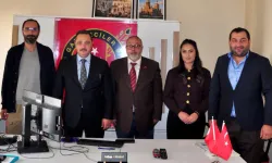 TİMBİR Heyetinden Kars Gazeteciler Birliği'ne ziyaret