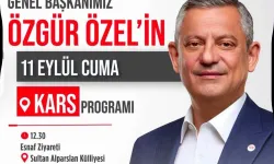 Yeni Parti Genel Başkanı Özgür Özel, Kars'a geliyor