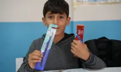 Silopi'de öğrencilere Kızılay'dan hijyen desteği