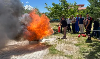 Hastanede yangın tatbikatı