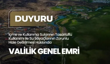Iğdır'da su tasarrufu için yeni dönem... Su sayacı zorunlu hale getirildi