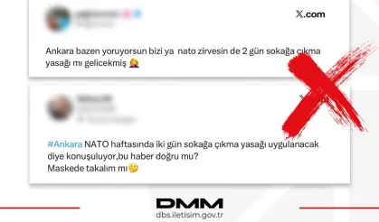 İletişim'den 'Ankara'da sokağa çıkma yasağı' iddialarına yalanlama
