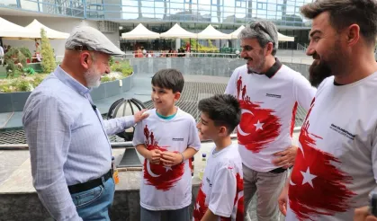 Kayseri Kocasinan'da baba ile çocuk satrançta buluştu