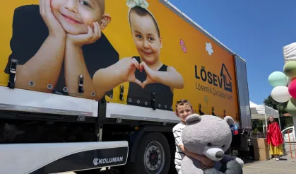 LÖSEV'in 'İyilik Tırı' Marmaralı ailelerle buluştu