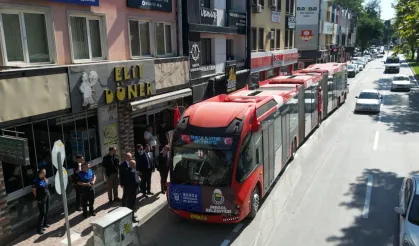 Bursa İnegöl Metrobüs Hattında İlk Test Sürüşü Başarıyla Tamamlandı