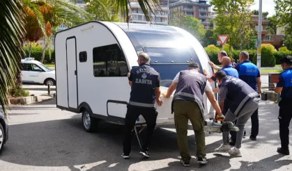 Maltepe sahilinde karavan denetimleri