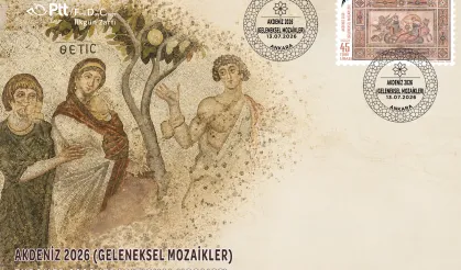 PTT'den Akdeniz 2026 Geleneksel Mozaikler Temalı Anma Pulu