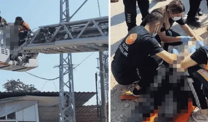 Elektrik direğinde asılı halde bulunan kişi hayatını kaybetti