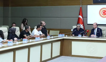 Milletvekili Bilgin TBMM'de maden işçilerinin ailelerini kabul etti
