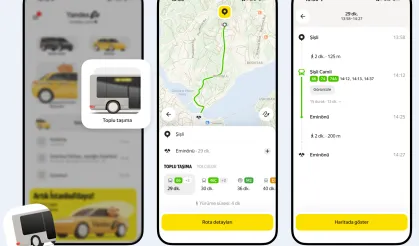 Yandex Go'ya toplu taşıma planlama özelliği